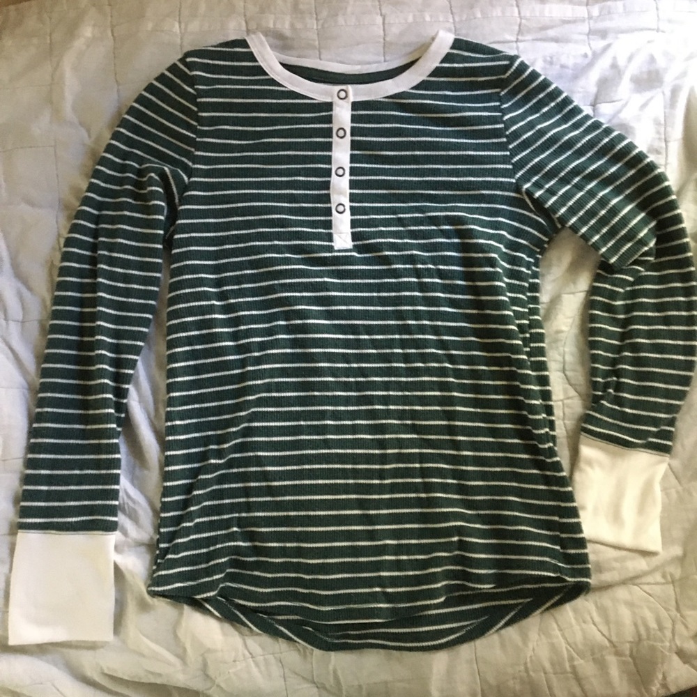 AMERICAN EAGLE  - PAJAMA SET - Henley long sleeve and pants
